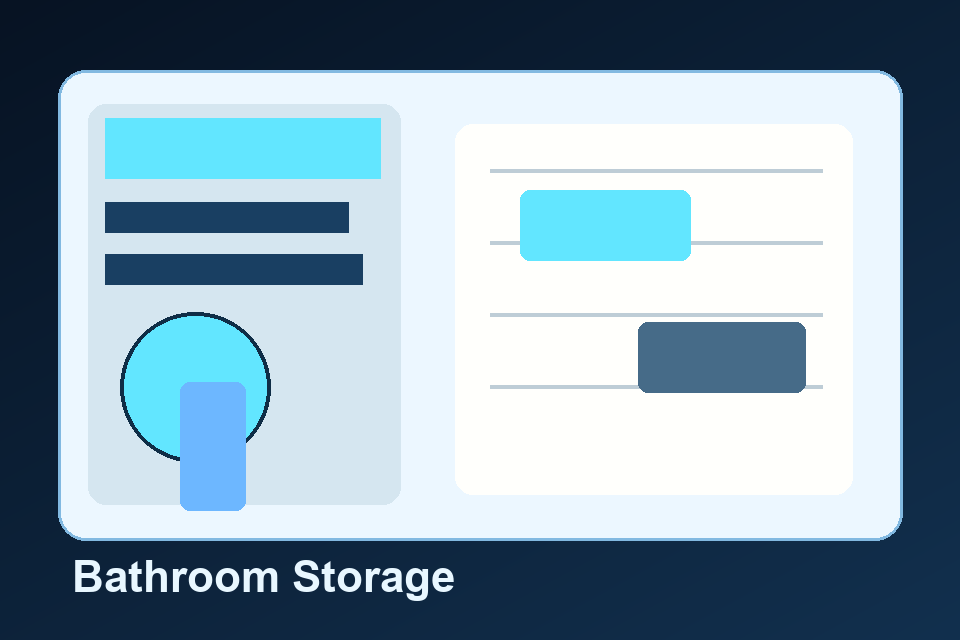 Bathroom Storage guide visual